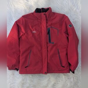 Pooluly Women's Ski Jacket Medium Winter Waterproof Windbreaker Hooded Raincoat